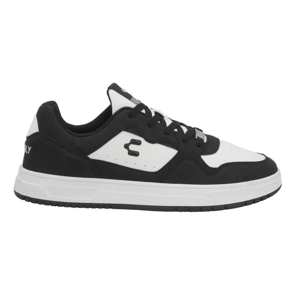 Foto 2 pulgar | Tenis Charly 86896 Original Para Hombre Negro/blanco  Urbano Casual
