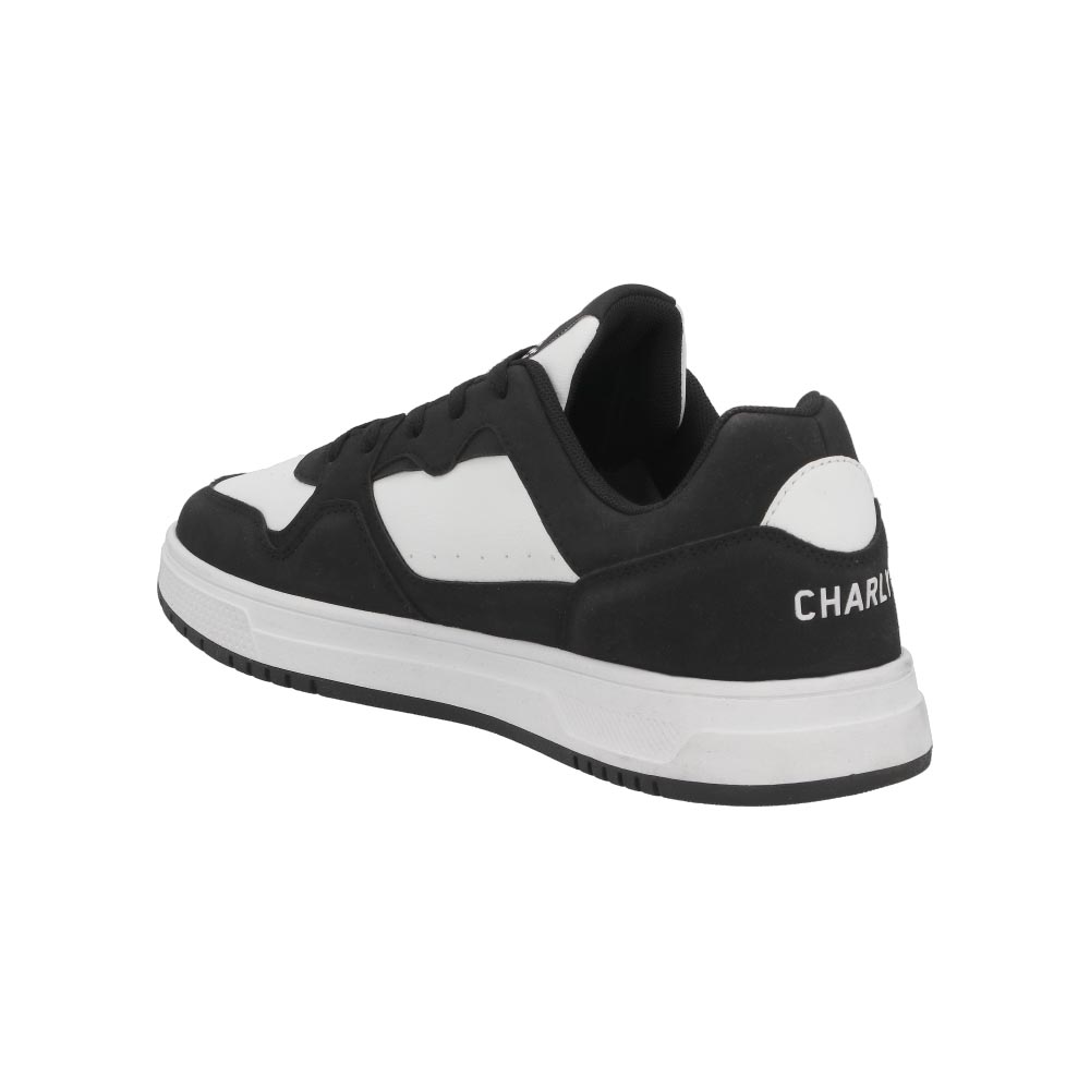 Foto 5 pulgar | Tenis Charly 86896 Original Para Hombre Negro/blanco  Urbano Casual