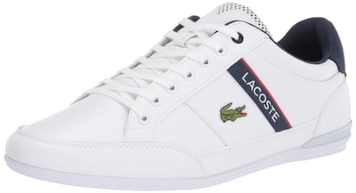 Foto 1 | Zapatillas Lacoste Chaymon Para Hombre Blanco/azul Marino/rojo3 Talla 7 - Venta Internacional.