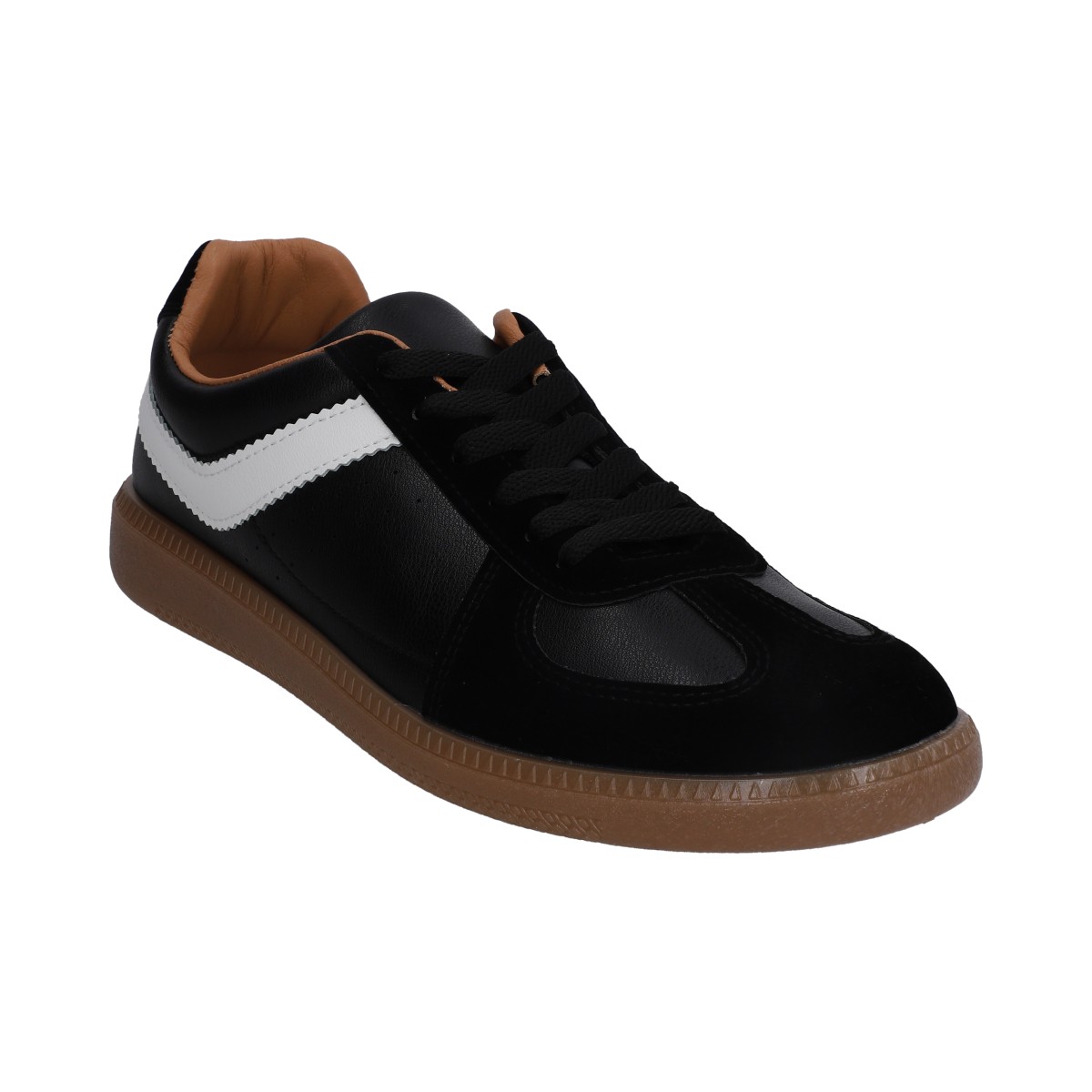 Foto 1 | Tenis Berlin Caballero Casual Negro Suela Ambar