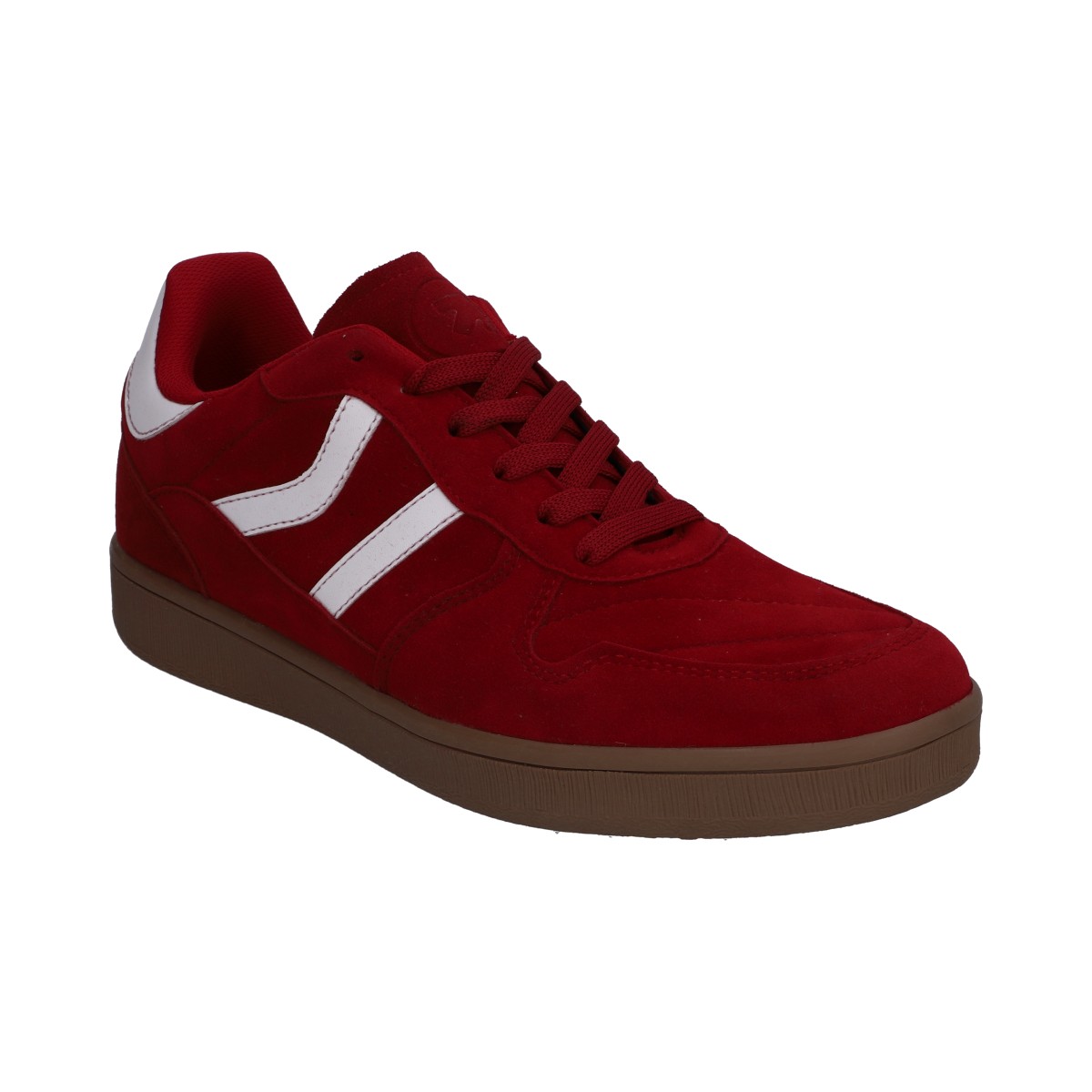 Tenis Berlin Caballero Rojo Casual Suela Ambar