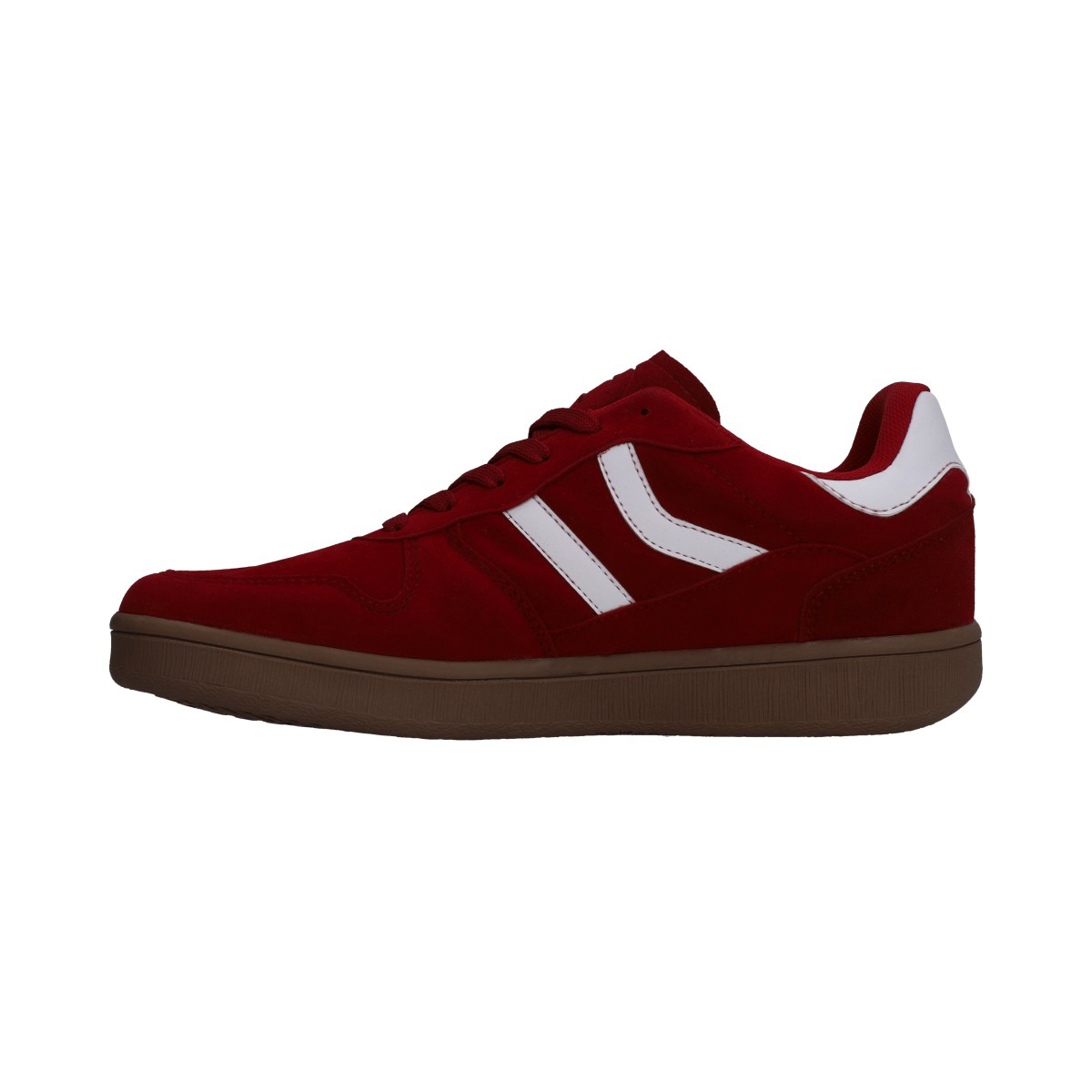 Foto 4 pulgar | Tenis Berlin Caballero Rojo Casual Suela Ambar