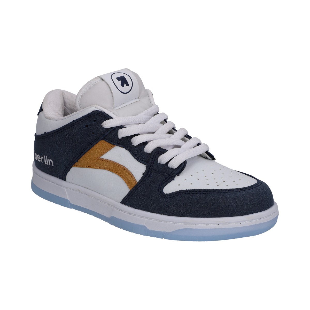 Foto 1 | Tenis Berlin Caballero Blanco Azul Casual
