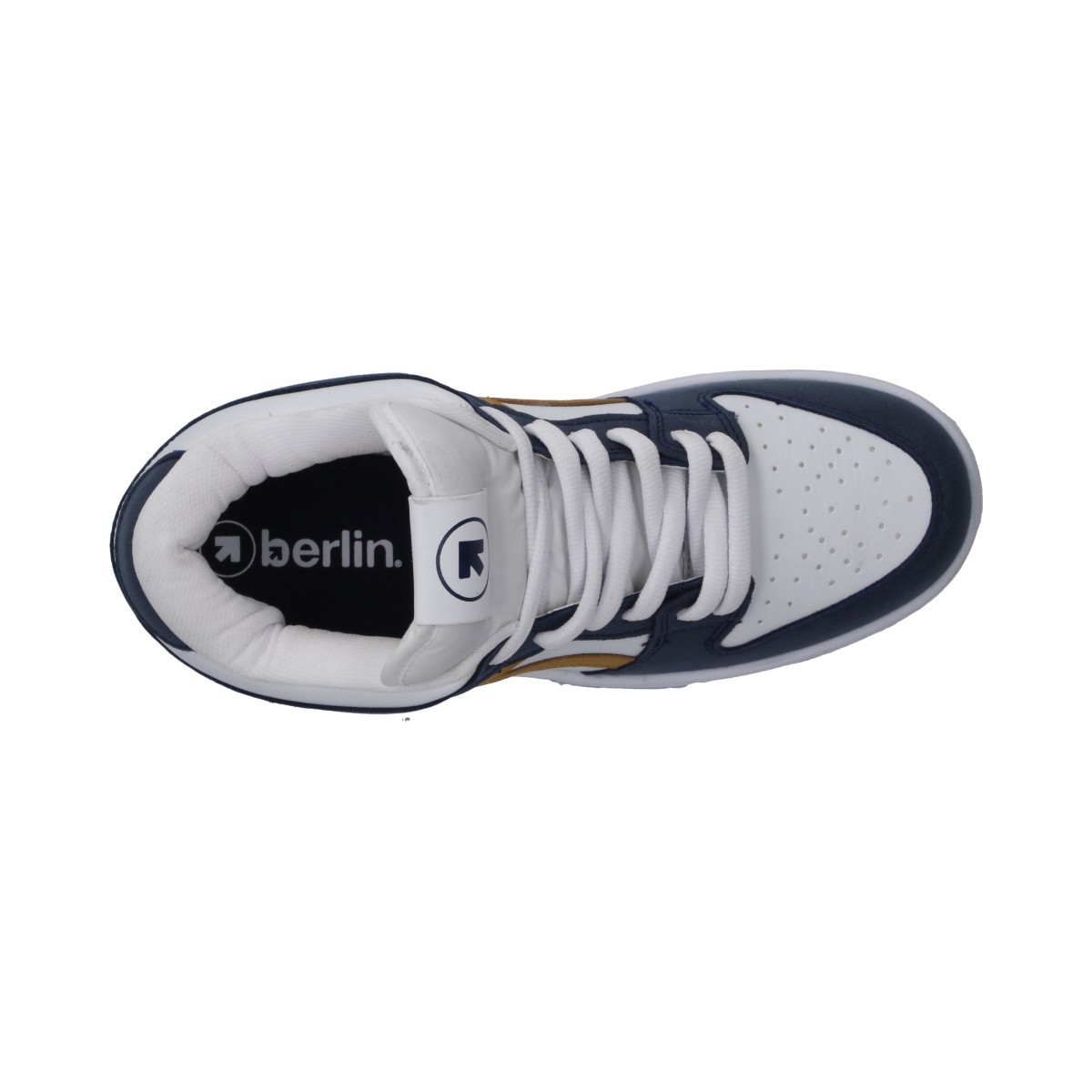 Foto 6 pulgar | Tenis Berlin Caballero Blanco Azul Casual