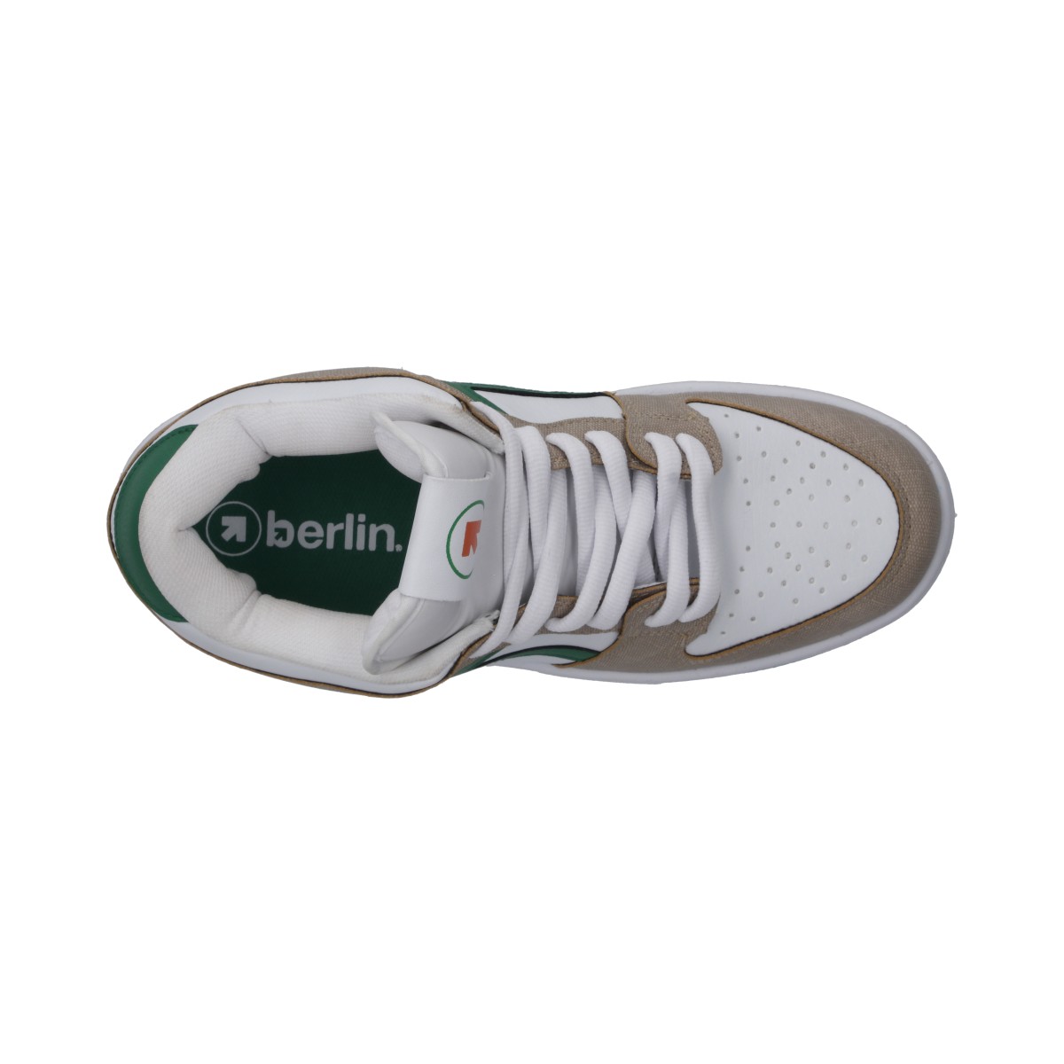 Foto 6 pulgar | Tenis Berlin Caballero Blanco Gris Verde Casual