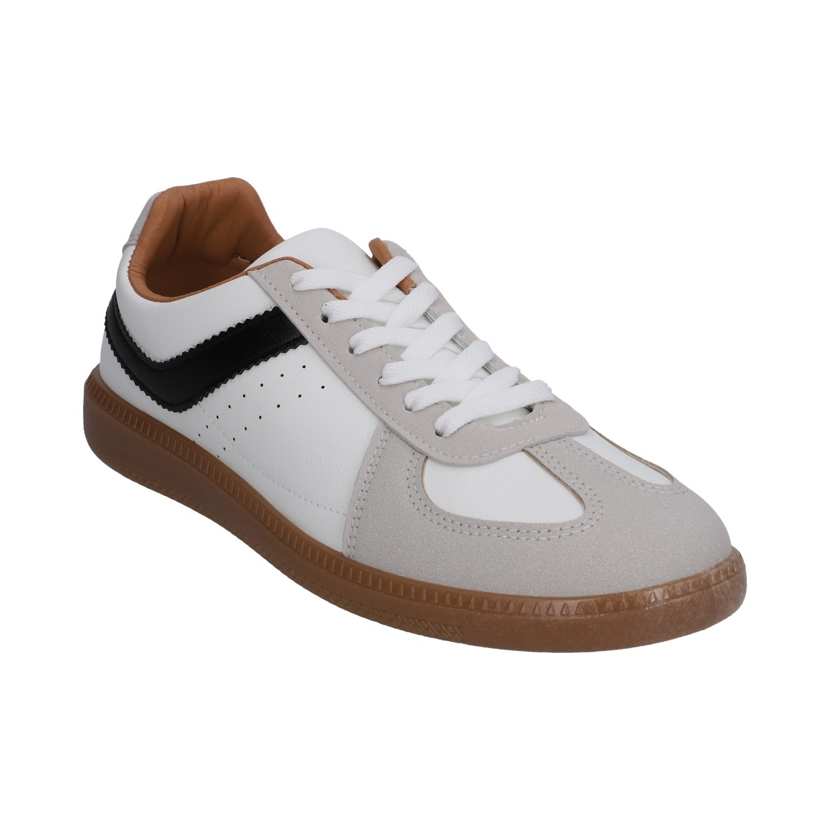 Foto 2 pulgar | Tenis Berlin Caballero Casual Blanco Suela Ambar