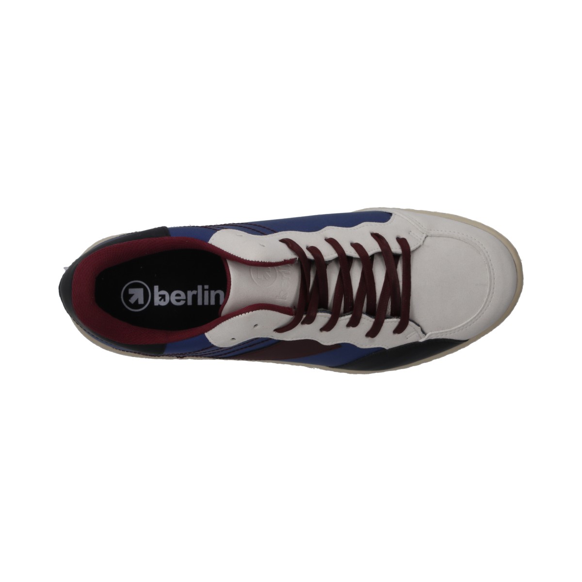 Foto 6 pulgar | Tenis Berlin Caballero Multi Color Azul Vino Blanco