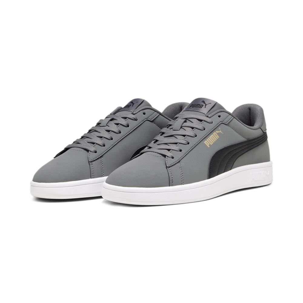 Foto 3 | Tenis Puma Smash 3.0 Buck Gris para Hombre
