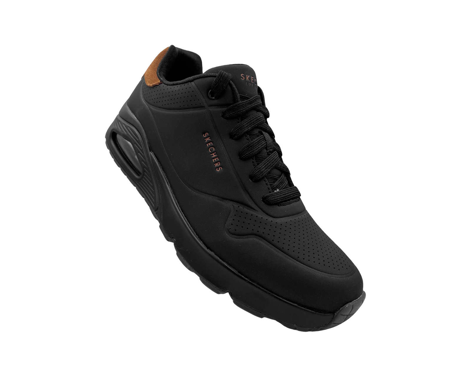 Foto 4 pulgar | Tenis Skechers Negro Urbanos Con Valvula Hombre