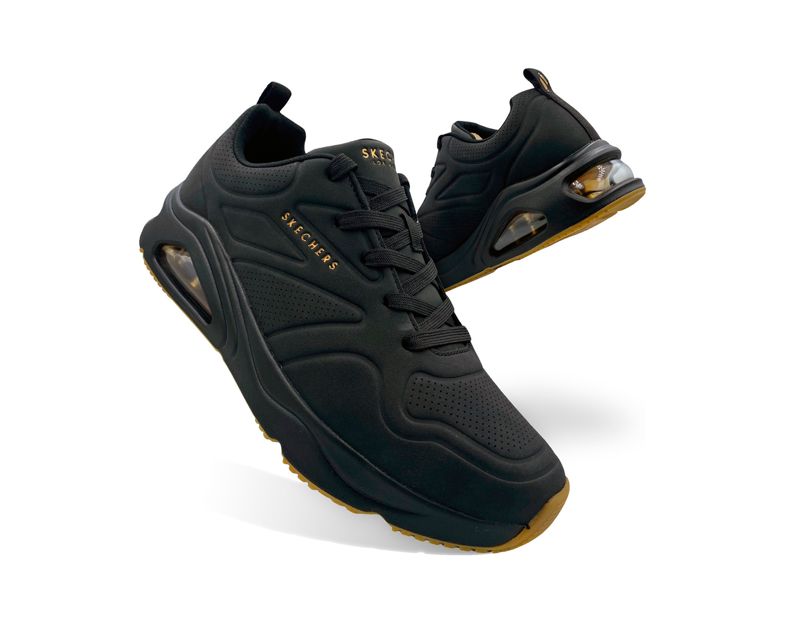 Foto 4 | Tenis Skechers Negro Urbanos Con Valvula Hombre