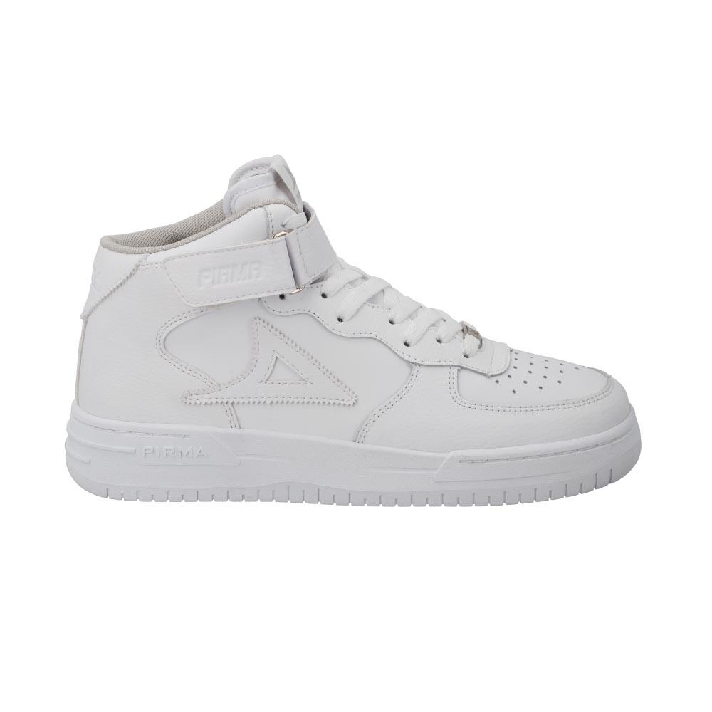 Foto 2 pulgar | Tenis Hombre Pirma Escolar Velcro Tipo Botin Blanco