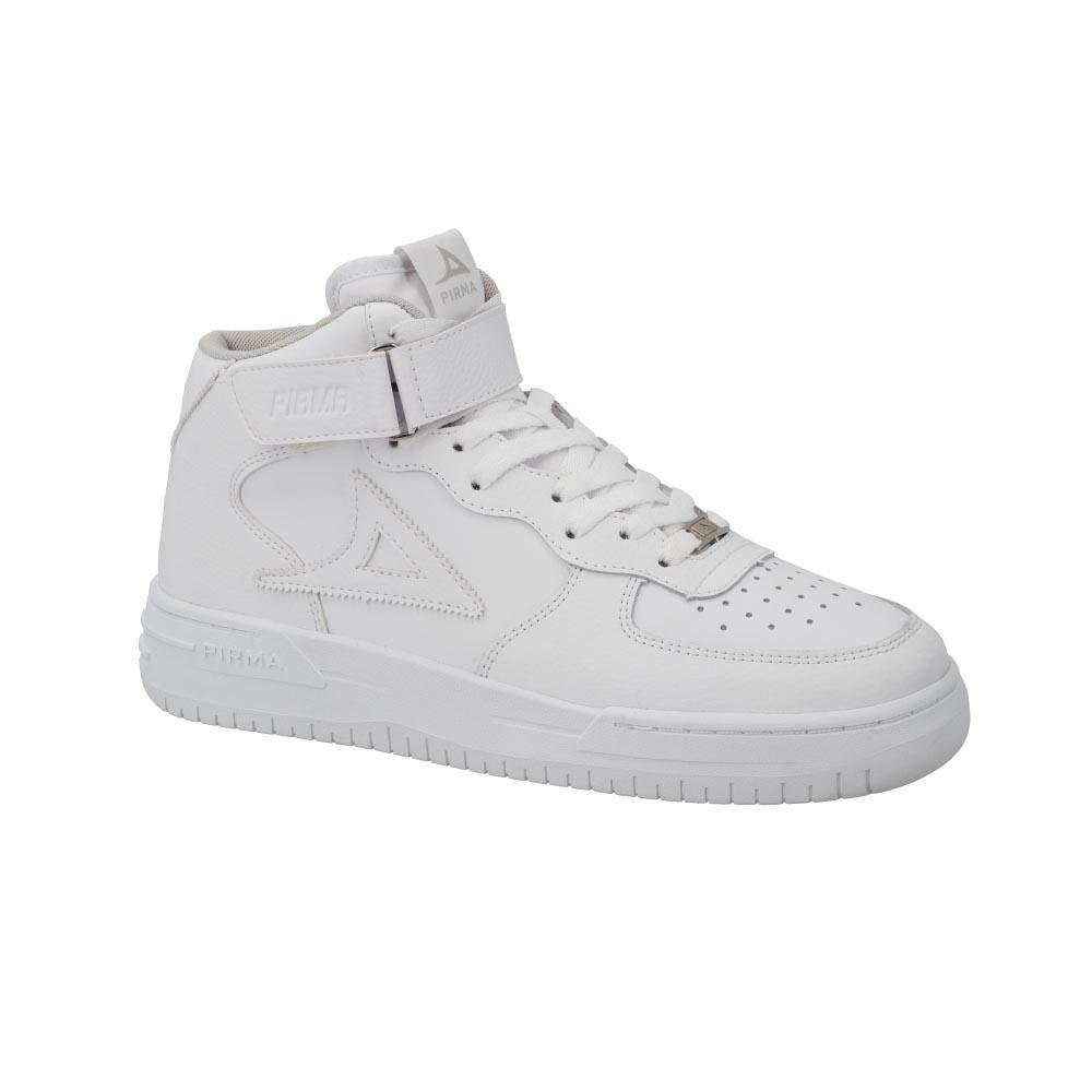 Foto 3 pulgar | Tenis Hombre Pirma Escolar Velcro Tipo Botin Blanco