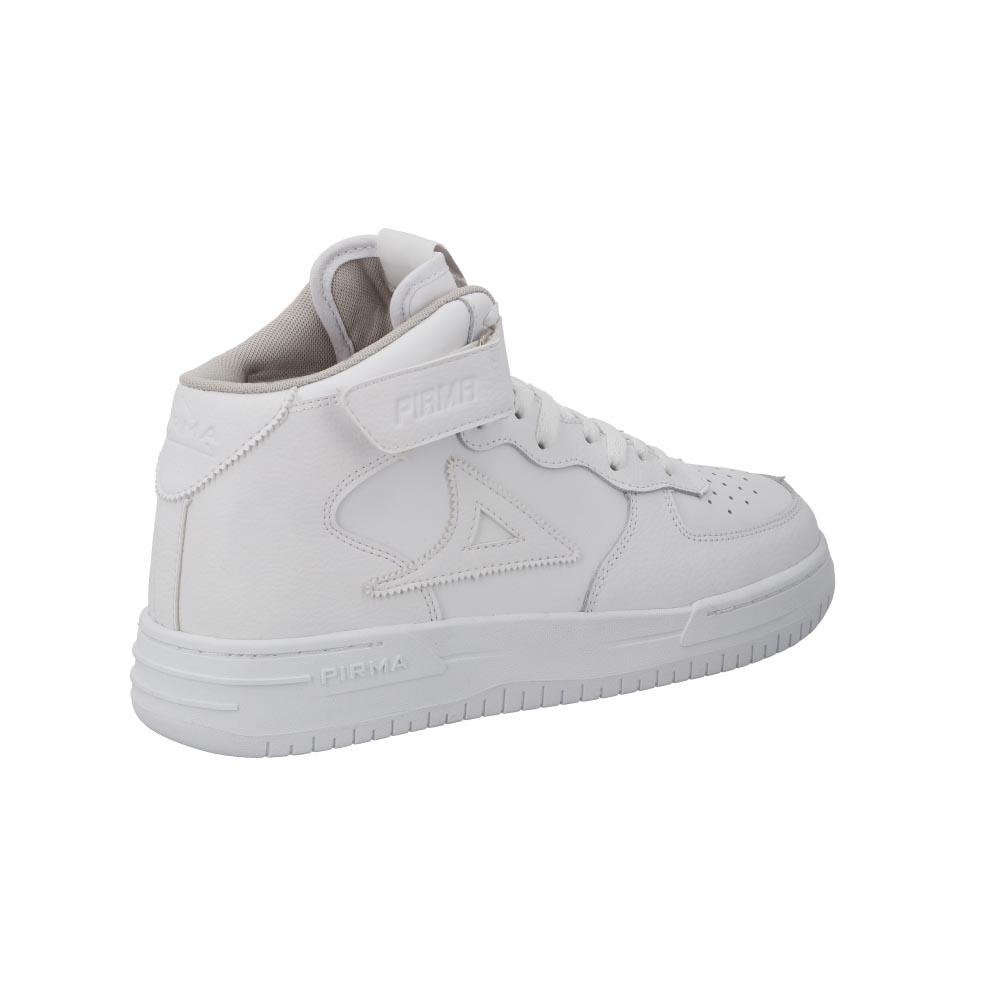 Foto 4 pulgar | Tenis Hombre Pirma Escolar Velcro Tipo Botin Blanco