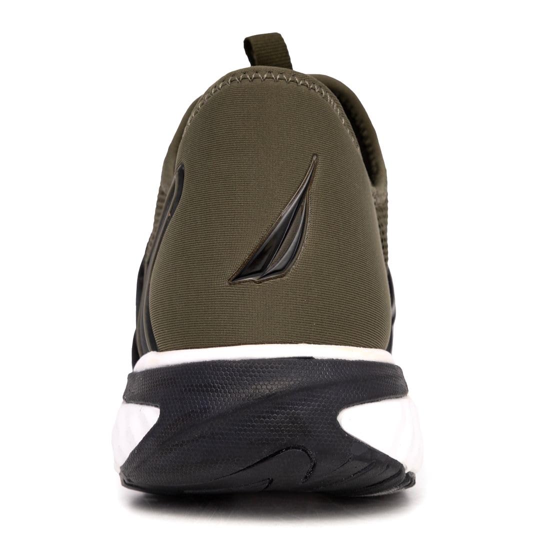Foto 4 pulgar | Tenis Nautica Braga Sin Cordones Casual Verde para Hombre - Venta Internacional