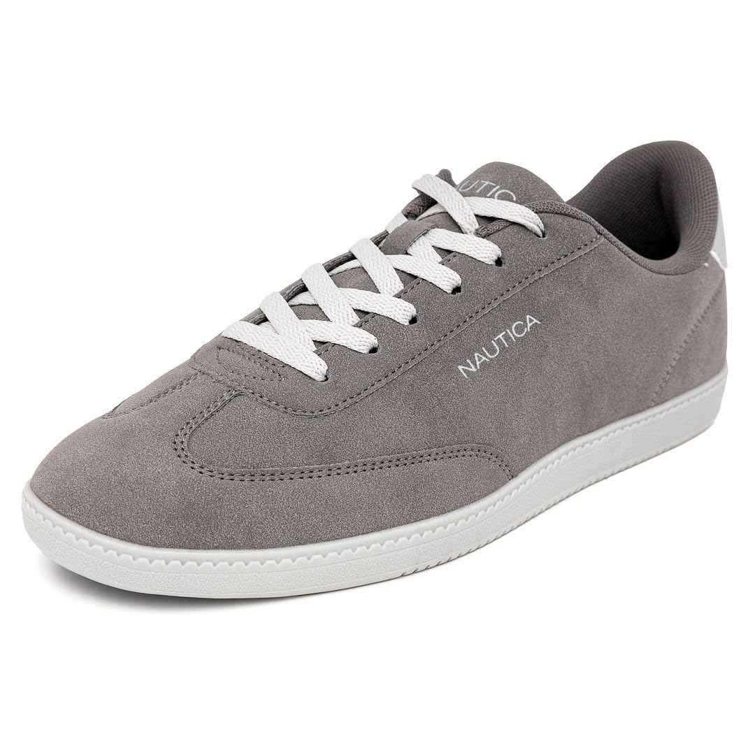 Foto 2 pulgar | Tenis Nautica Casuales de Gamuza Gris para Hombre - Venta Internacional