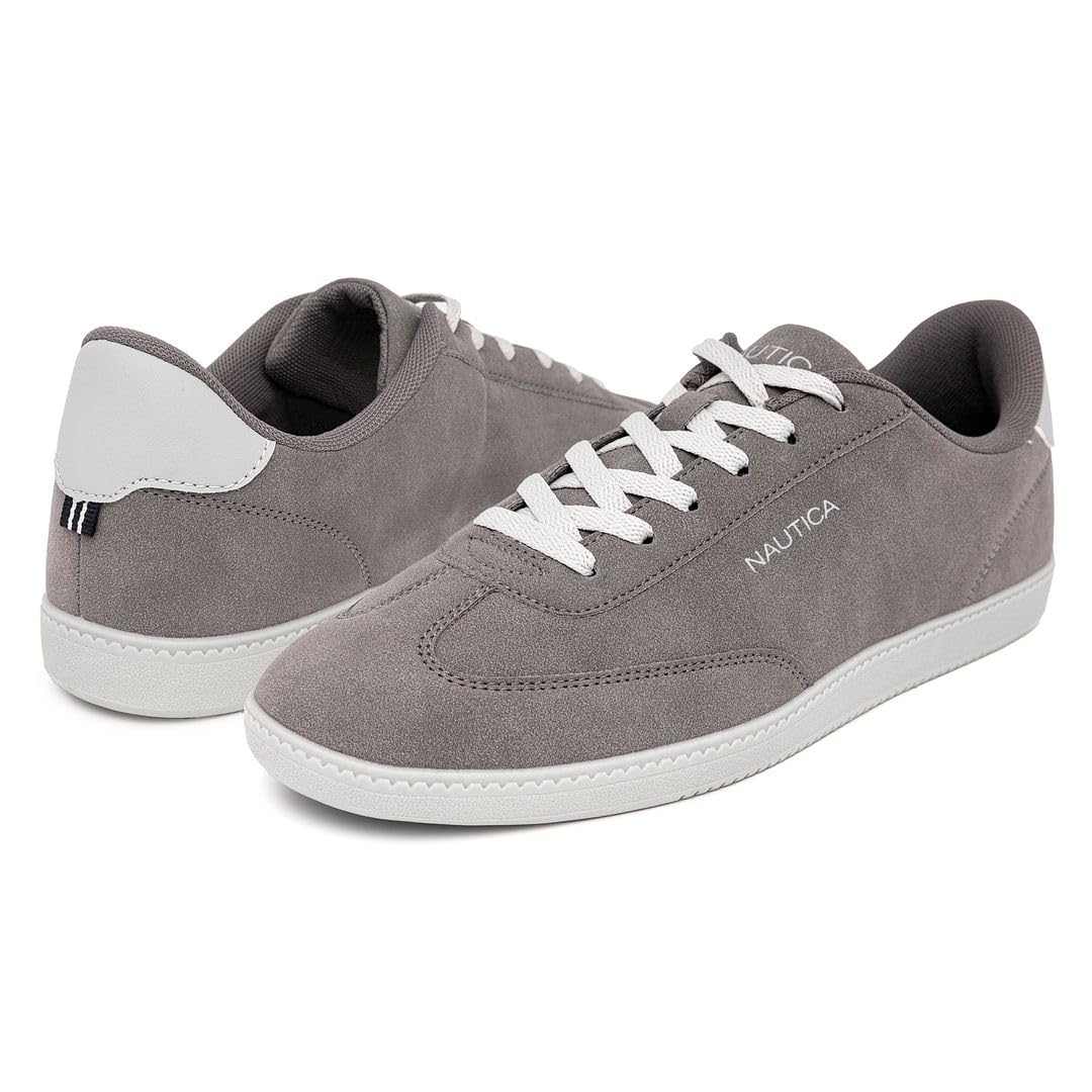 Foto 3 pulgar | Tenis Nautica Casuales de Gamuza Gris para Hombre - Venta Internacional