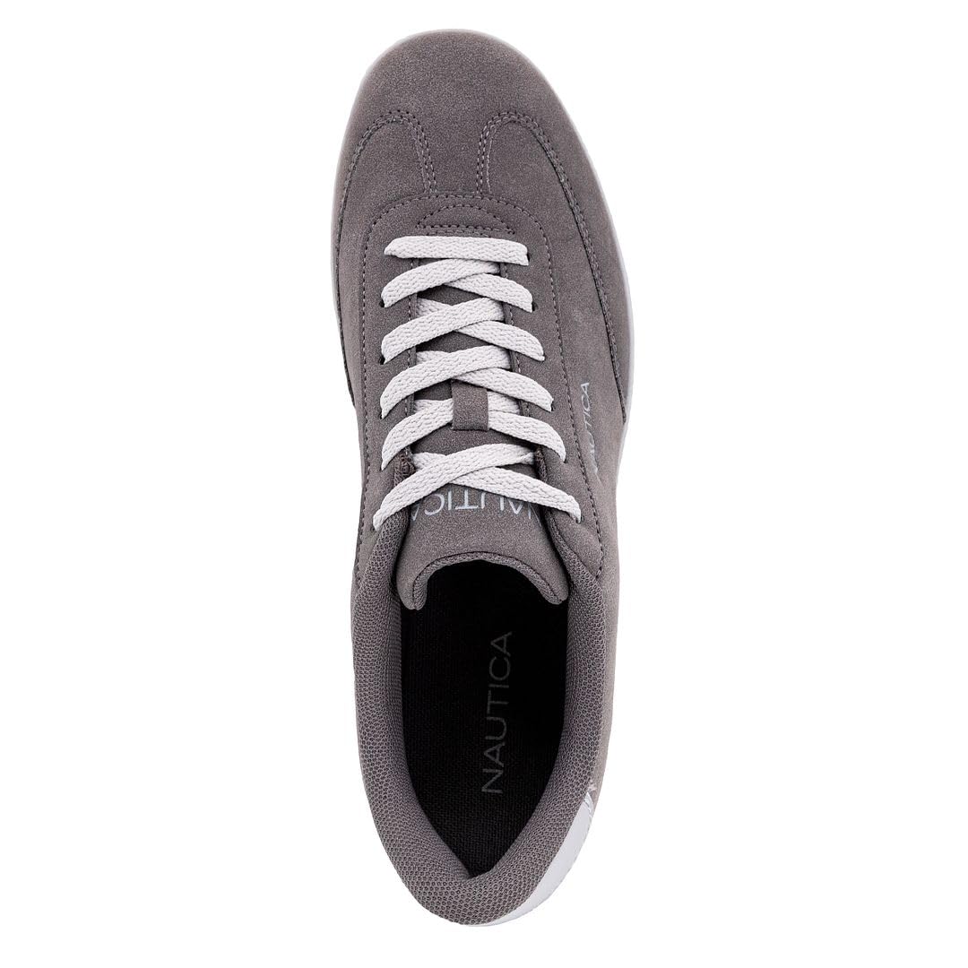 Foto 5 pulgar | Tenis Nautica Casuales de Gamuza Gris para Hombre - Venta Internacional