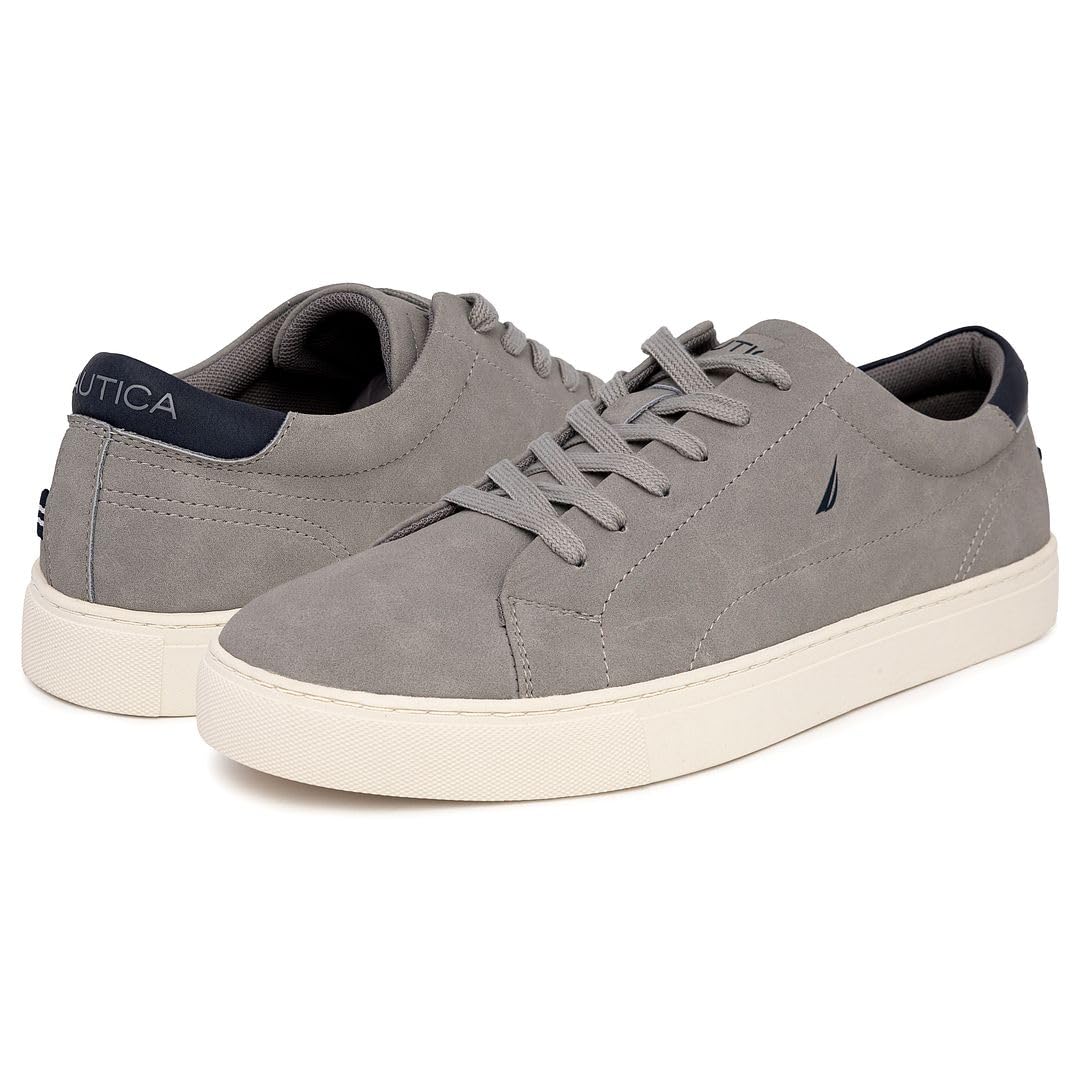 Foto 7 pulgar | Zapatos Nautica de Gamuza Gris para Hombre - Venta Internacional