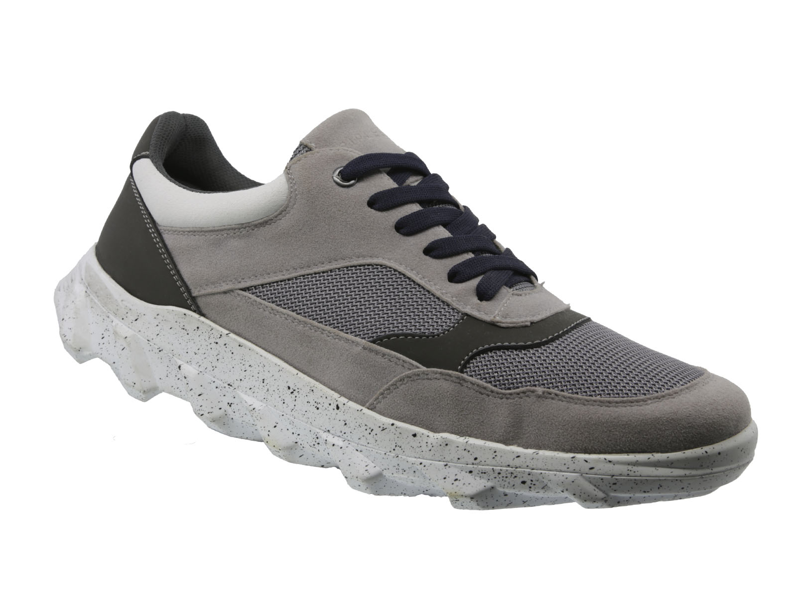 Tenis Sneaker Casual Triples Locarno 37300 Gris Para Hombre