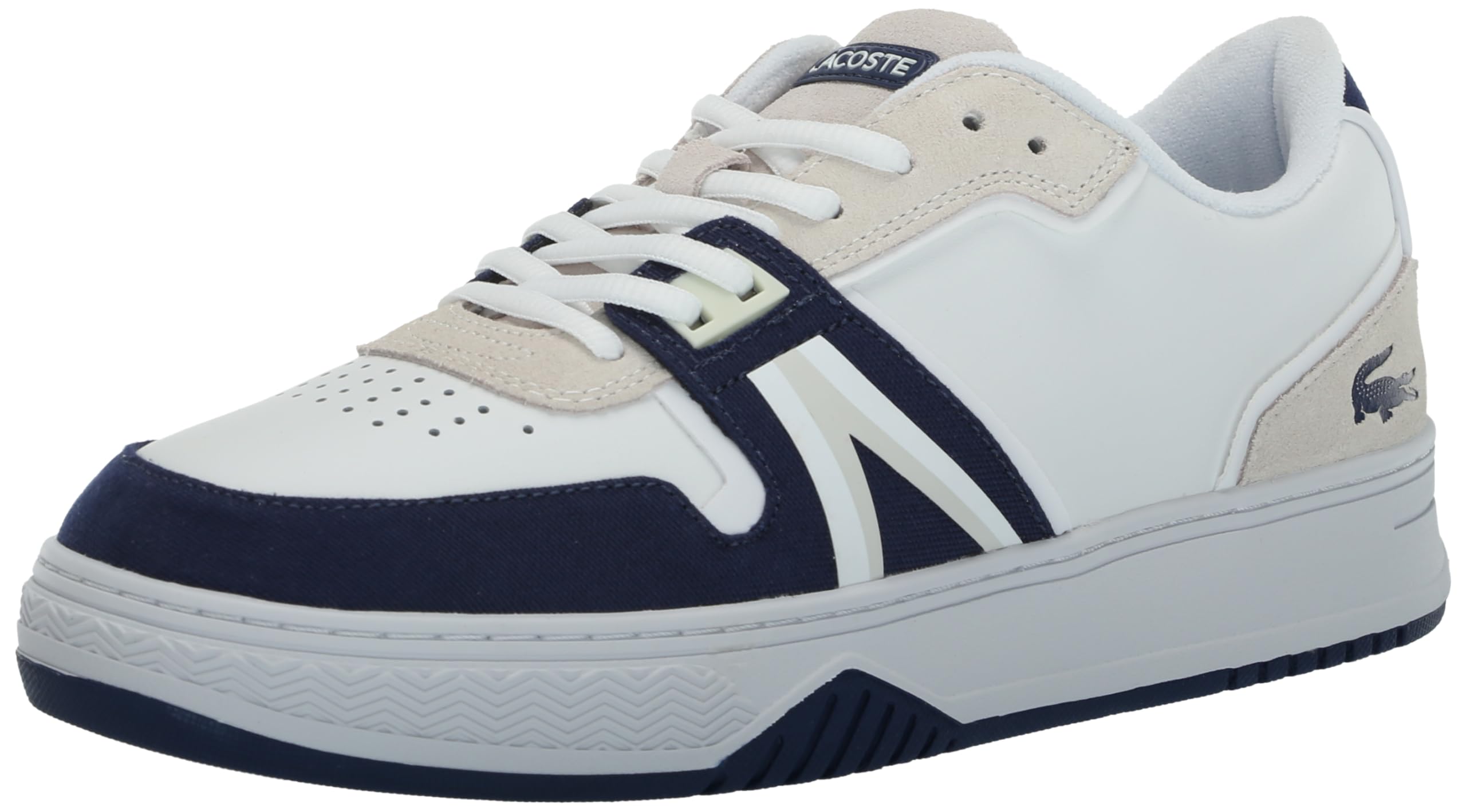 Foto 2 pulgar | Zapatilla Lacoste L001 Para Hombre Blanco/azul Marino Talla 8 - Venta Internacional.