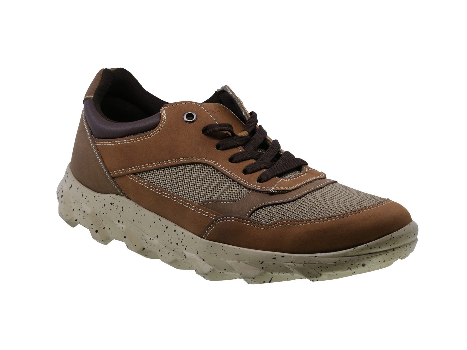 Foto 2 pulgar | Tenis Sneaker Casual Triples Locarno 37300 Camel Para Hombre