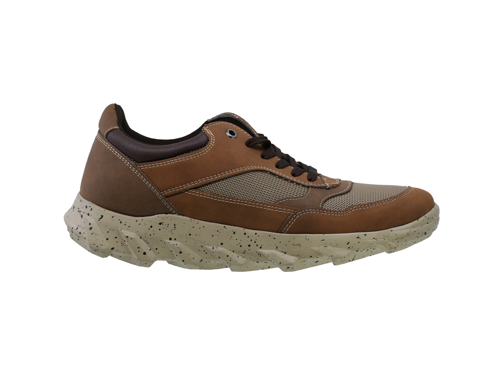 Foto 3 pulgar | Tenis Sneaker Casual Triples Locarno 37300 Camel Para Hombre