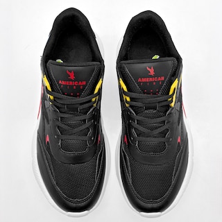 Foto 3 | American Fire Tenis Urbano Para Hombre Negro Azul Rojo