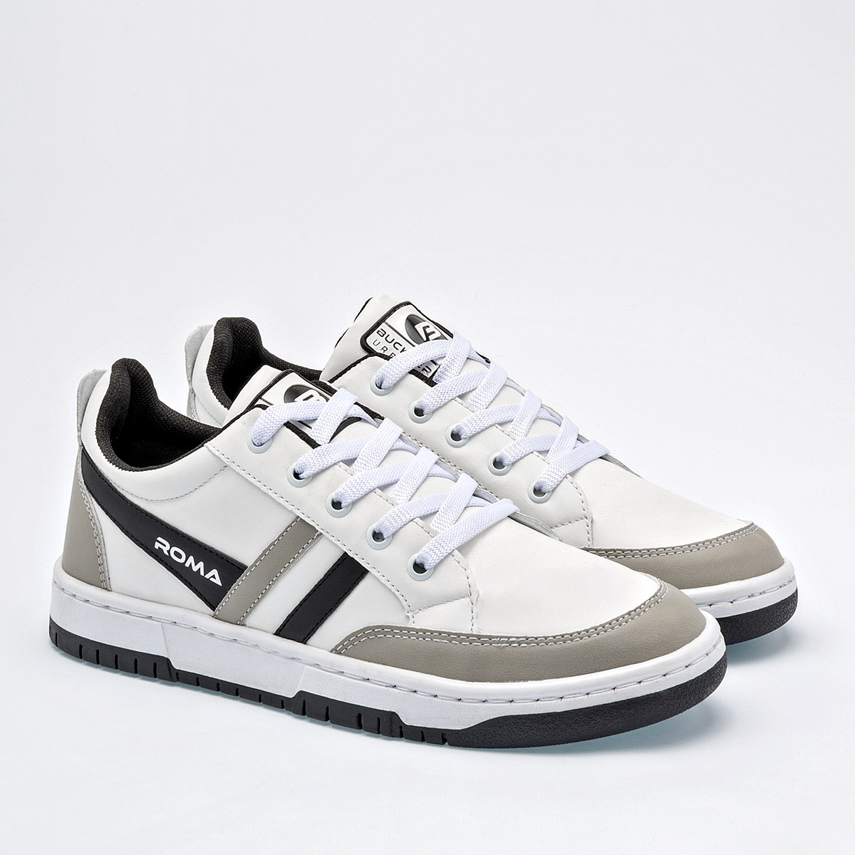 Foto 2 | Buckler Tenis Urbano Para Hombre Blanco Gris Negro