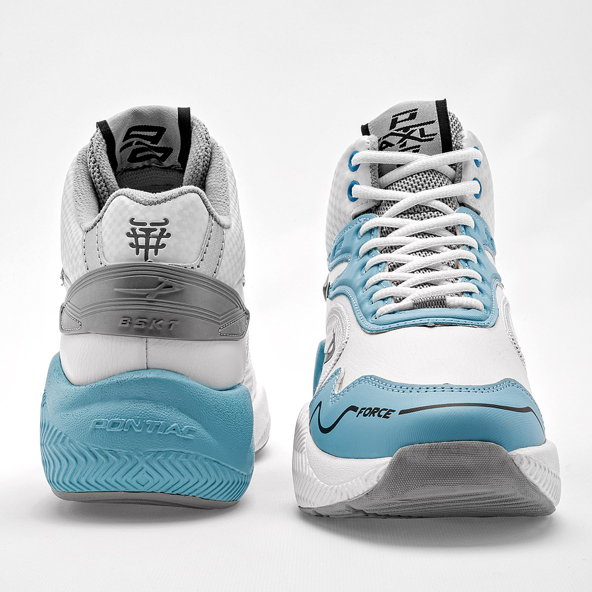 Foto 3 | Pontiac Tenis Deportivo Para Hombre Blanco Azul Gris