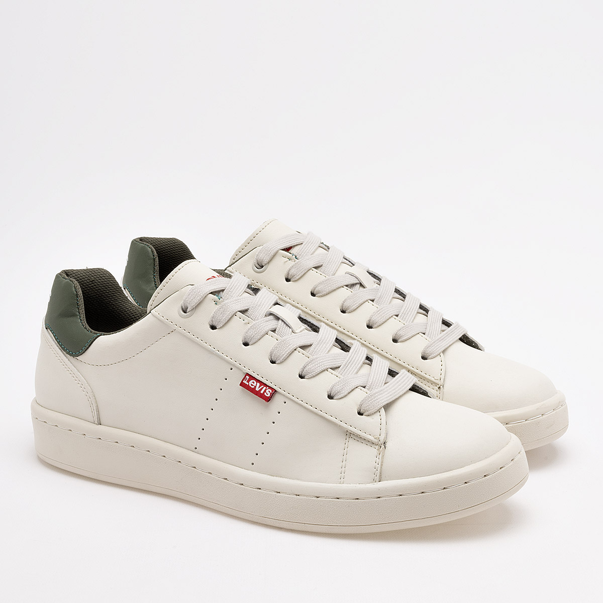 Foto 3 pulgar | Levi's Tenis Urbano Para Hombre Blanco Olivo