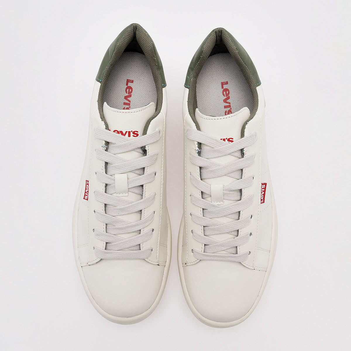 Foto 4 pulgar | Levi's Tenis Urbano Para Hombre Blanco Olivo