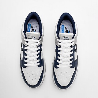 Foto 3 | Apoort Tenis Urbano Para Hombre Blanco Marino Gris