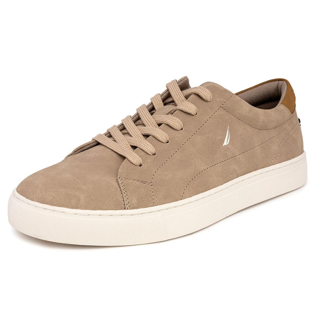 Foto 2 pulgar | Tenis Nautica Court Walking Gamuza Vegana Canela para Hombre - Venta Internacional
