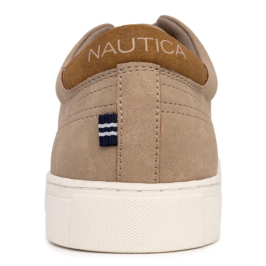 Foto 4 pulgar | Tenis Nautica Court Walking Gamuza Vegana Canela para Hombre - Venta Internacional