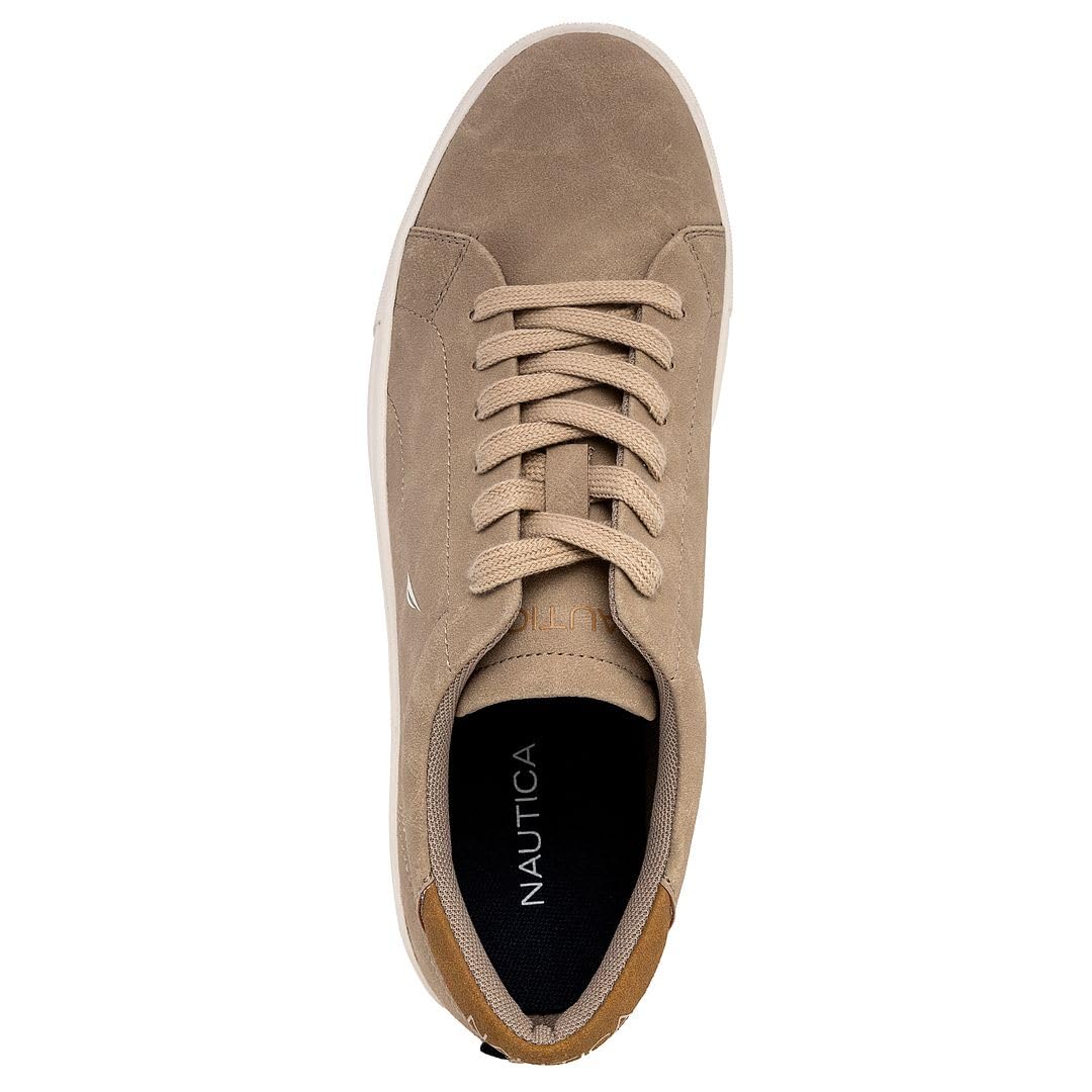 Foto 5 pulgar | Tenis Nautica Court Walking Gamuza Vegana Canela para Hombre - Venta Internacional