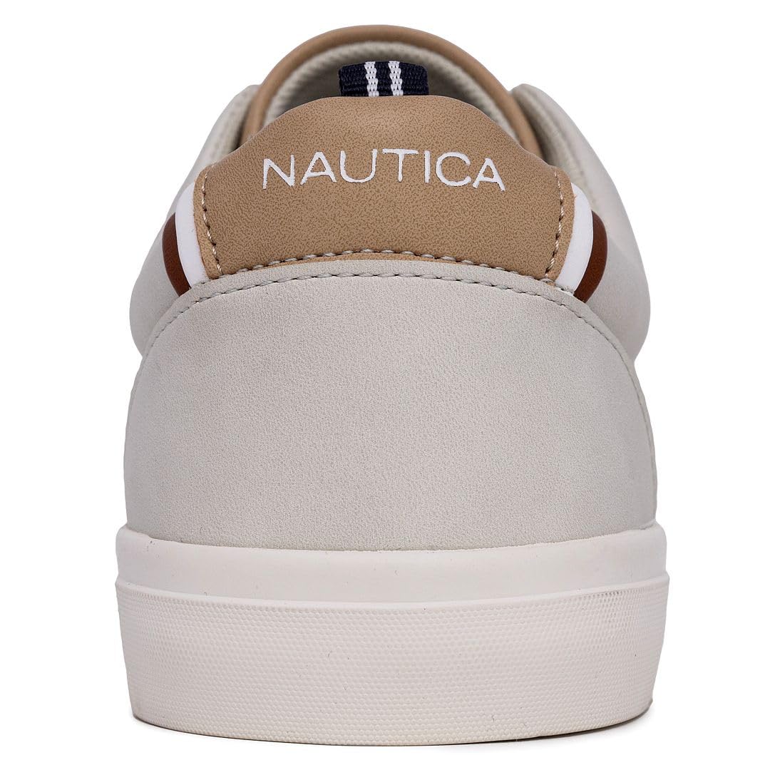 Foto 3 | Zapatillas Deportivas De Moda Shoe Nautica Graves 3 Para Hombre, Color Gris Y Beige - Venta Internacional.