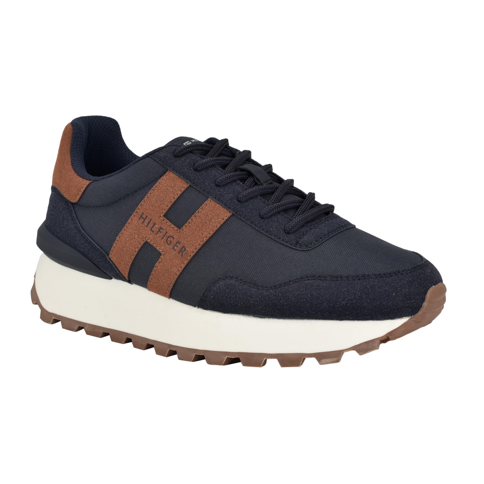 Foto 7 pulgar | Zapatilla Tommy Hilfiger Gani Para Hombre, Color Azul Marino/coñac, Talla 13 - Venta Internacional.