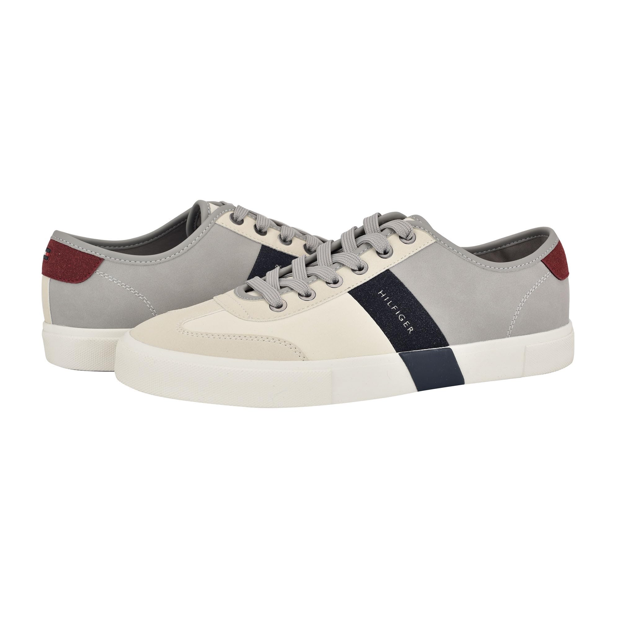 Tenis Tommy Hilfiger Pandora Crema/Gris para Hombre - Venta Internacional