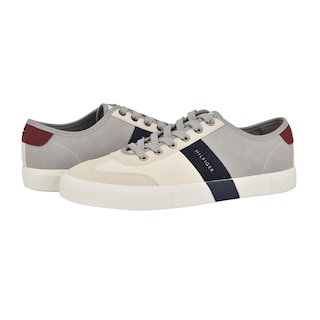 Foto 1 | Tenis Tommy Hilfiger Pandora Crema/Gris para Hombre - Venta Internacional