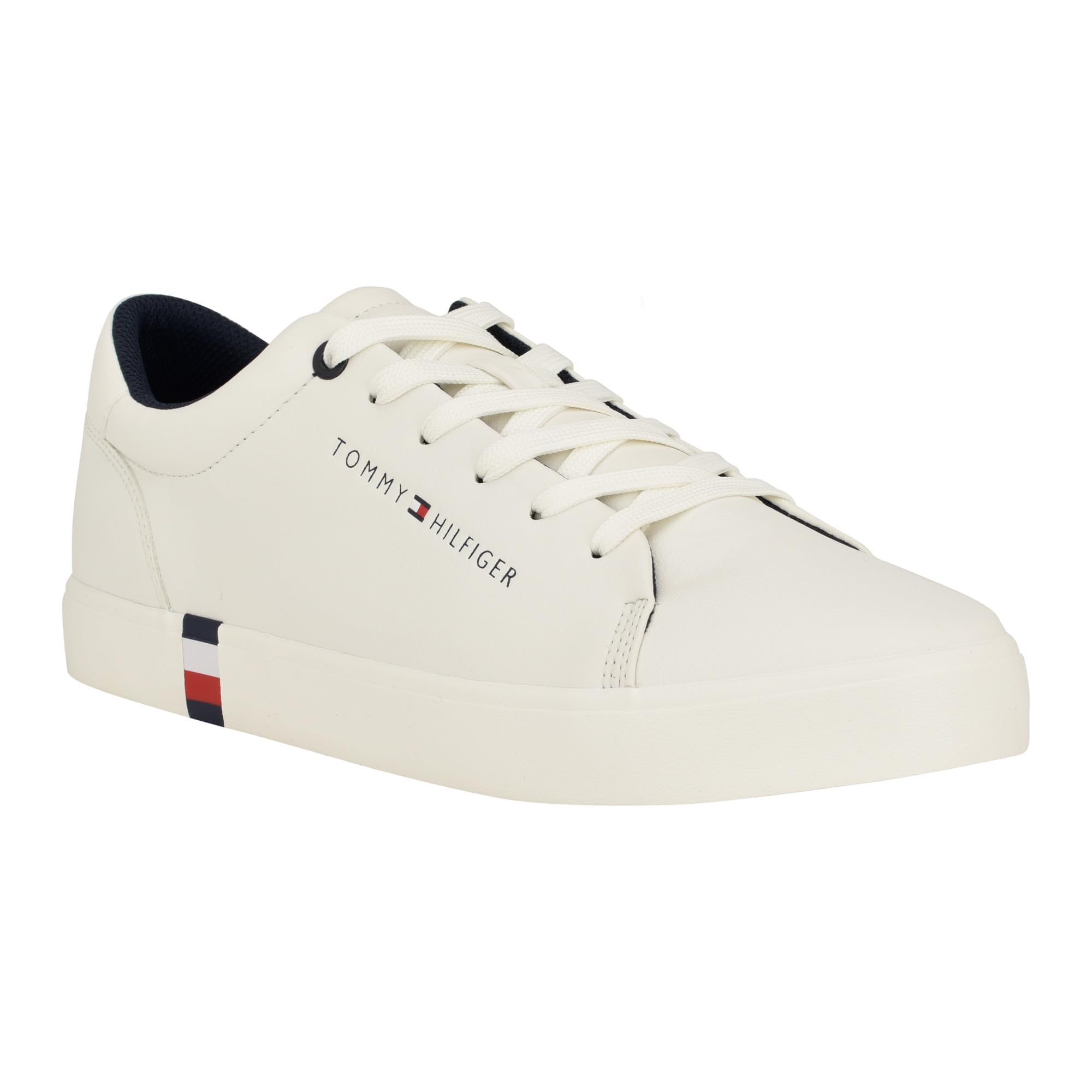 Tenis Tommy Hilfiger Ramoso White para Hombre - Venta Internacional