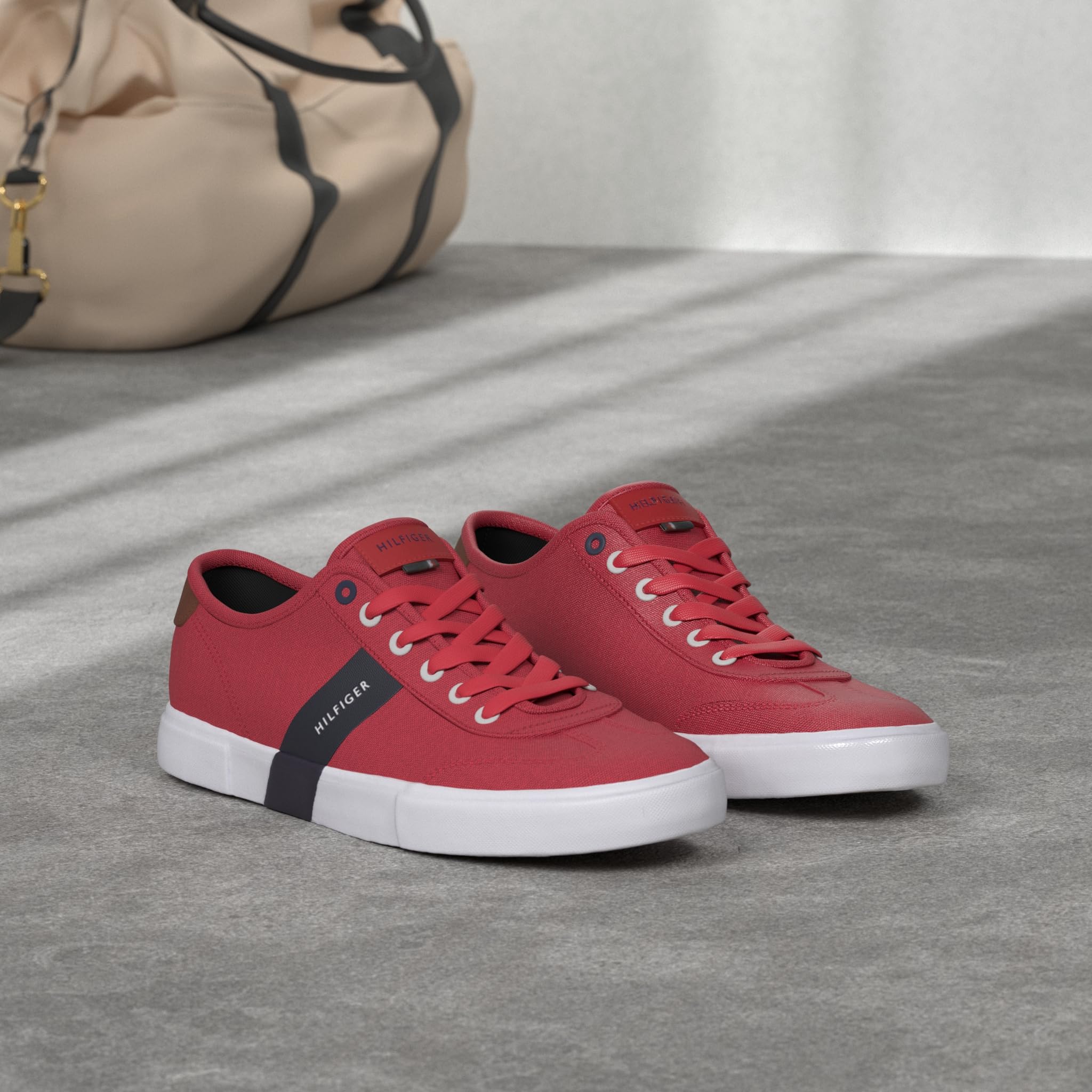 Foto 3 pulgar | Tenis Tommy Hilfiger Pandora Rojos para Hombre- Venta Internacional