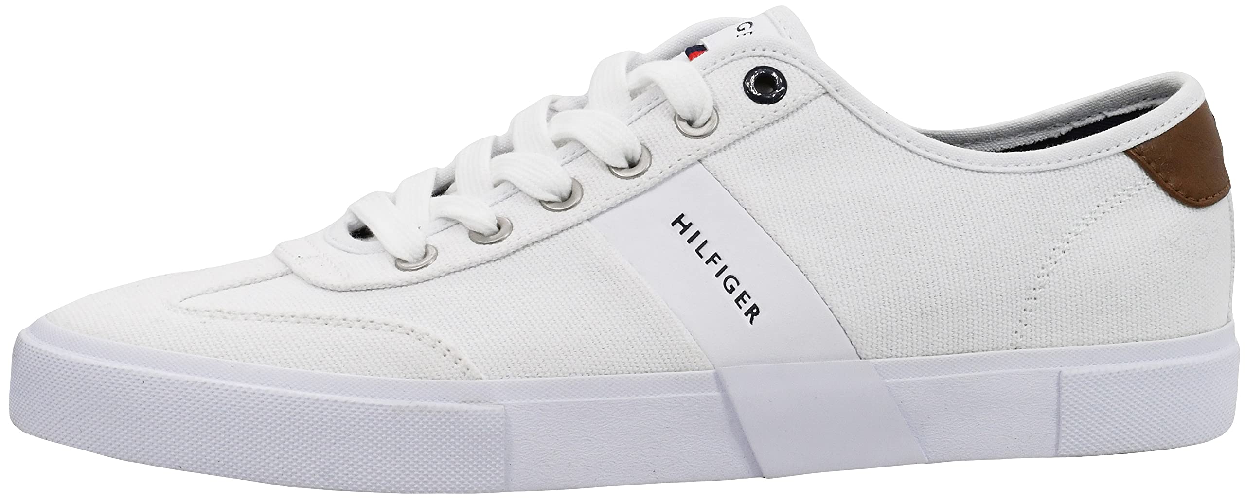 Foto 1 | Tenis Tommy Hilfiger Pandora Blancos de Lona para Hombre - Venta Internacional