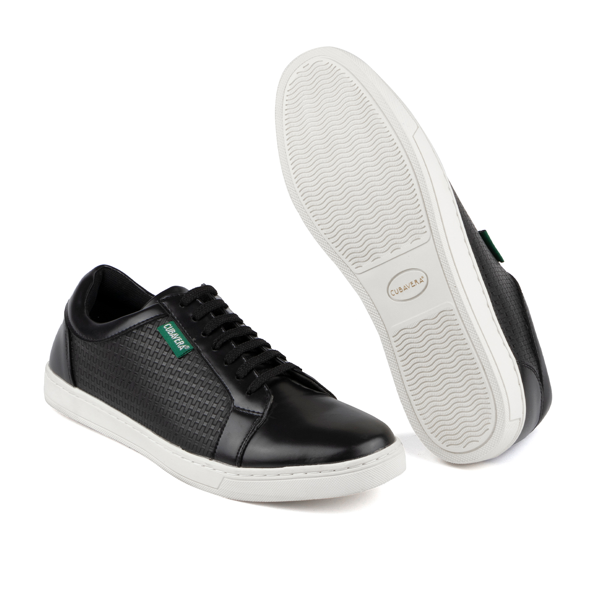 Tenis Cubavera Oxford color Negro para Hombre