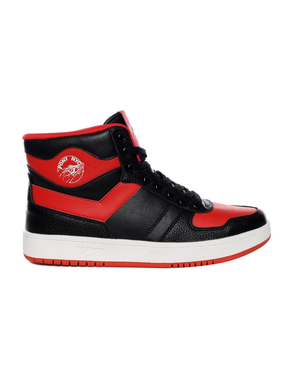 Foto 2 pulgar | Tenis Pony City Wings Hi Bred color Rojo Unisex Bota Casual Moda