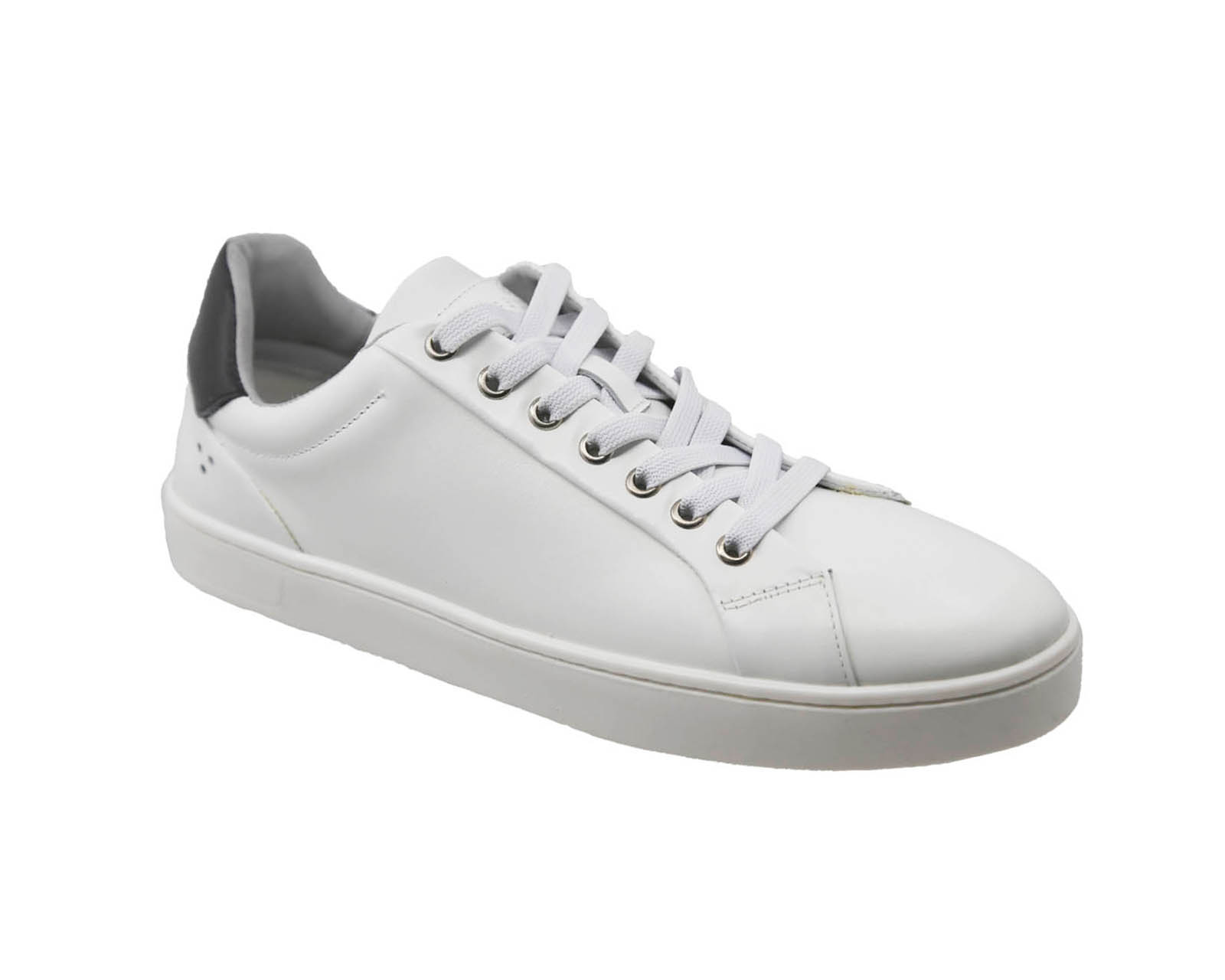 Foto 2 pulgar | Tenis de Piel Triples Edric 36050 color Blanco para Hombre