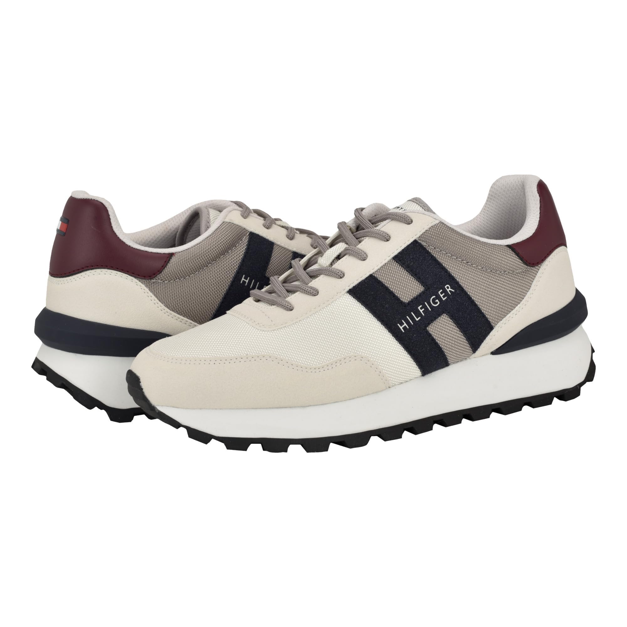 Foto 2 pulgar | Zapatilla Tommy Hilfiger Gani Para Hombre, Color Gris Claro/crema, Multicolor - Venta Internacional.