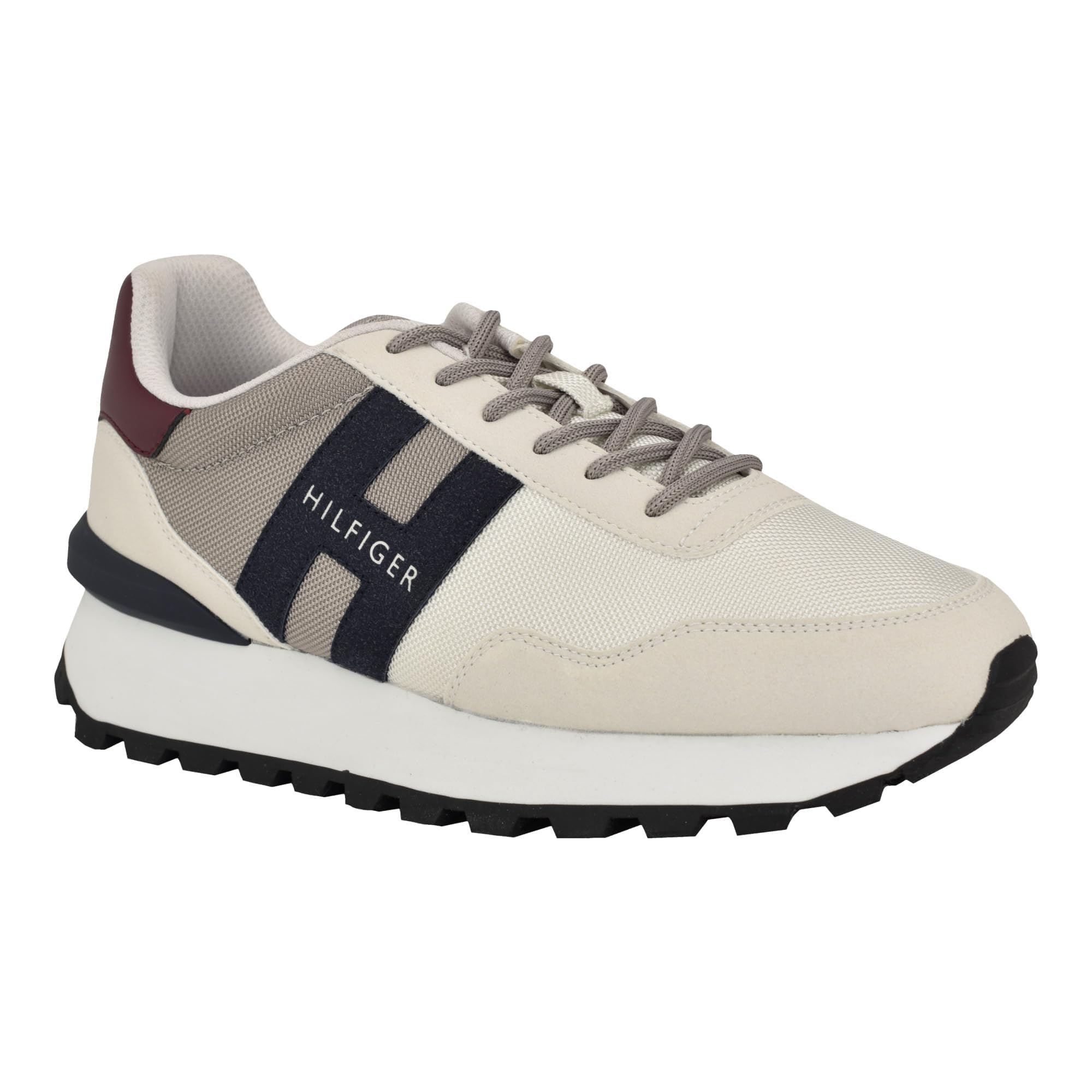 Foto 6 | Zapatilla Tommy Hilfiger Gani Para Hombre, Color Gris Claro/crema, Multicolor - Venta Internacional.