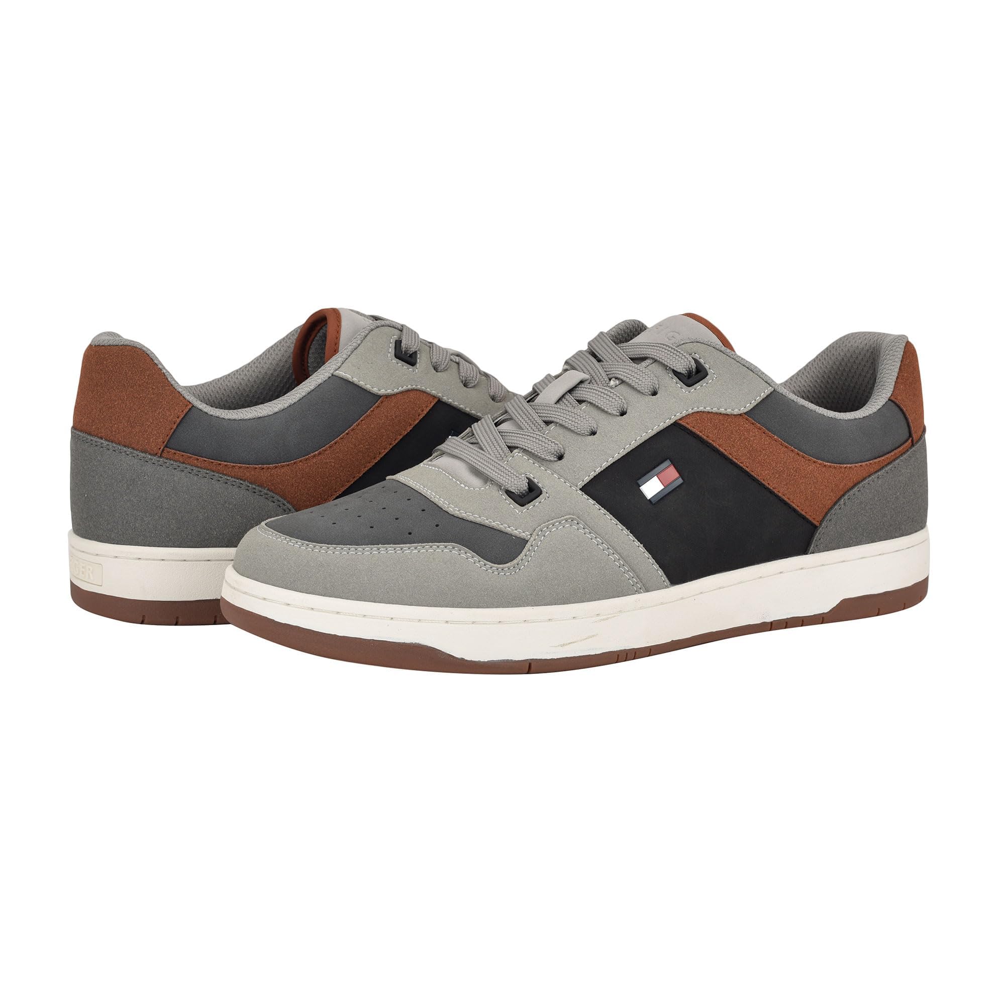 Zapatilla Tommy Hilfiger Trane Para Hombre Gris Multi 030 - Venta Internacional.