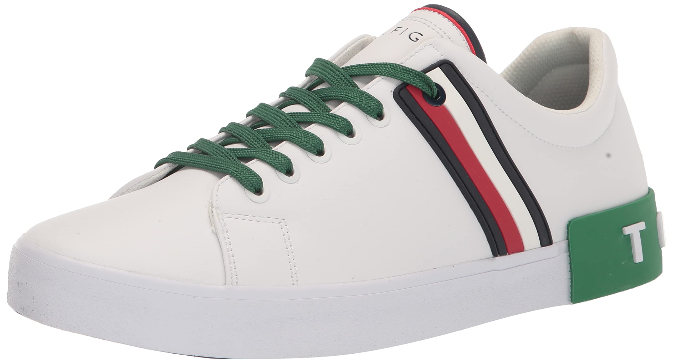 Zapatilla Tommy Hilfiger Ramus Para Hombre Blanca/verde Multi 310 - Venta Internacional.