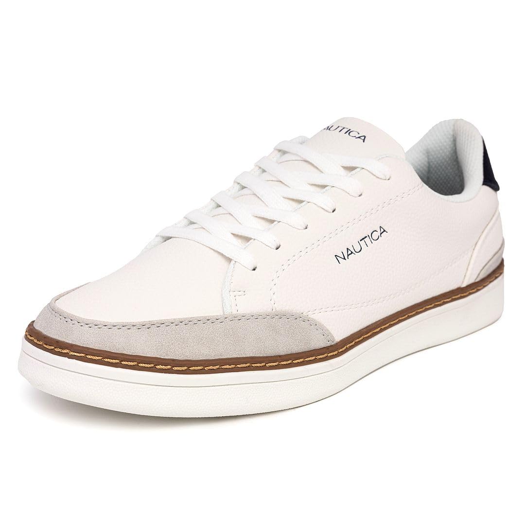 Zapatillas Nautica Jaro Con Cordones Para Hombre, A La Moda, Blanco/gris/azul Marino 13 - Venta Internacional.